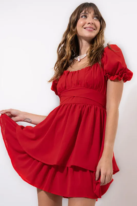 Vestido Mini Capas Moño sold by Shasa