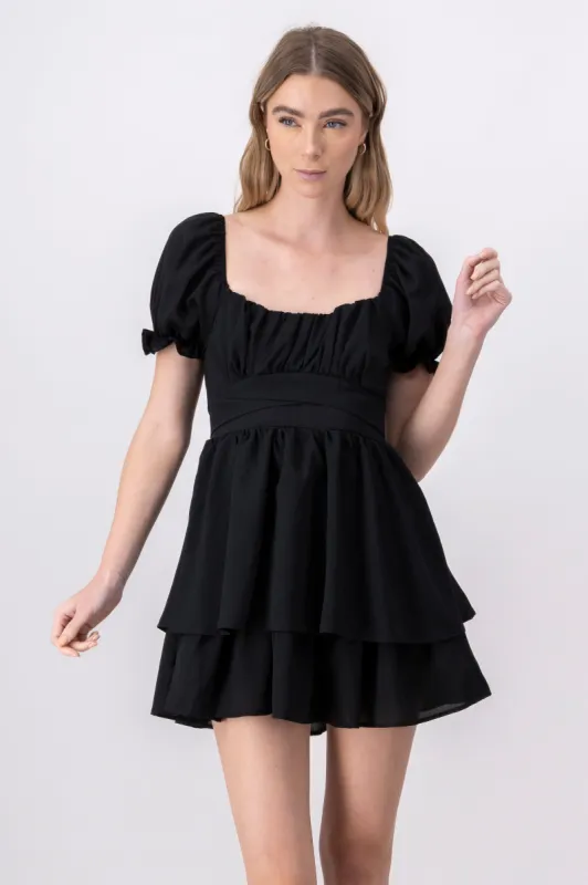 Vestido Mini Capas Moño sold by Shasa