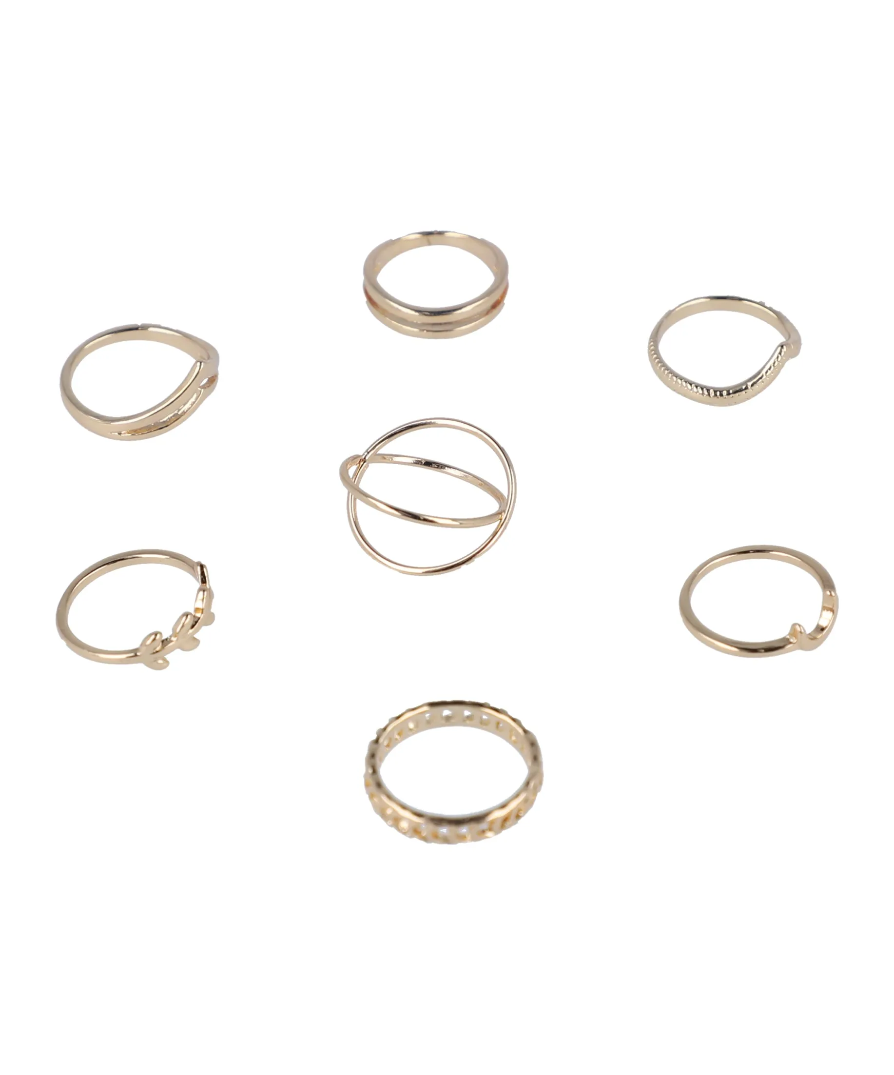 Set 7 Piezas Anillos Media Luna sold by Shasa product image thumbnail 2