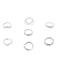 Set 7 Piezas Anillos Media Luna sold by Shasa