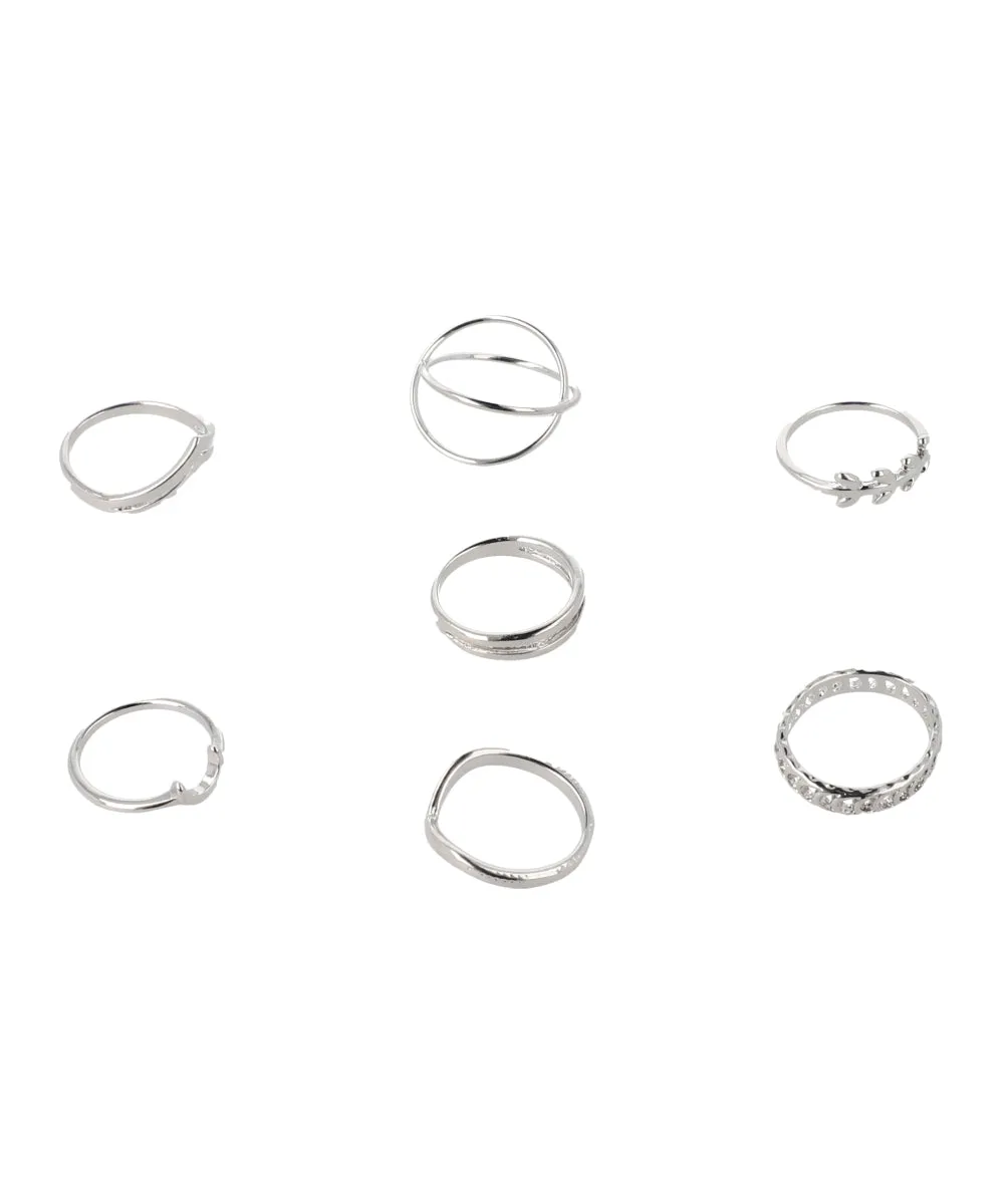 Set 7 Piezas Anillos Media Luna sold by Shasa product image thumbnail 2