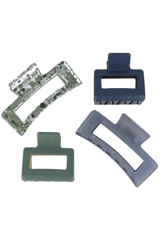 Set 4 pinzas transparente sold by Shasa