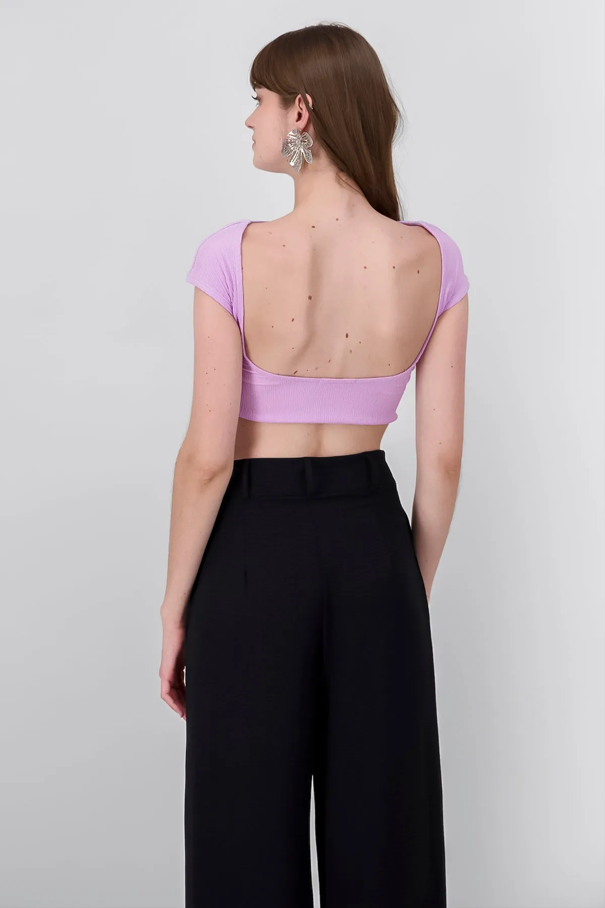 Crop top manga corta sold by Shasa product image thumbnail 4