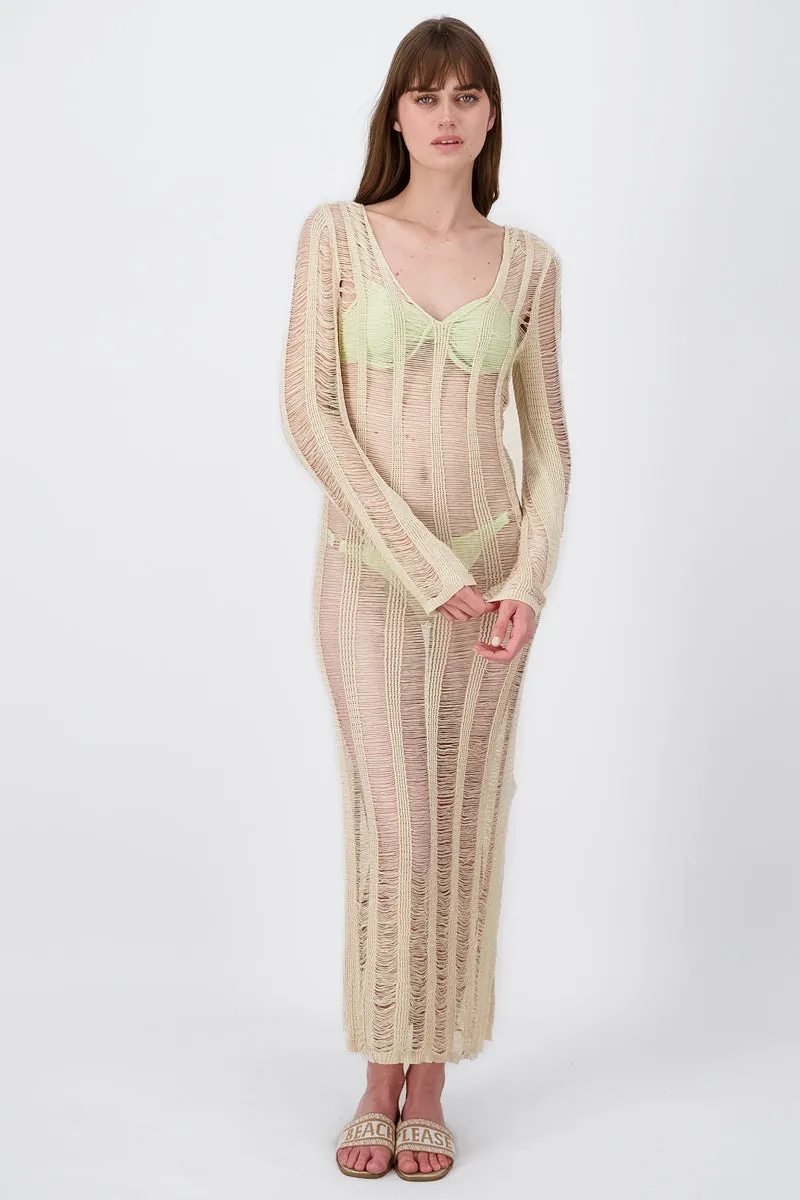 Vestido maxi red sold by Shasa