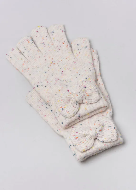Guantes tejidos moño confeti sold by Shasa