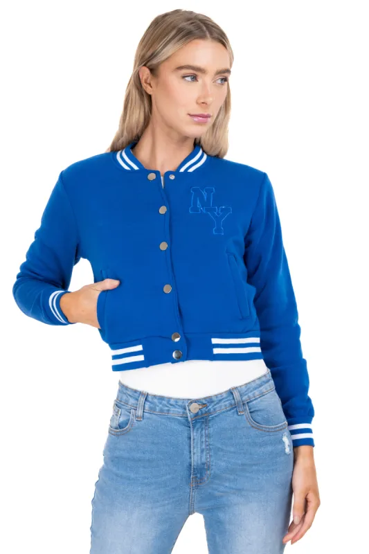 Chamarra varsity bordado NY sold by Shasa