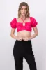 Crop Top Halter Manga Corta Globo sold by Shasa