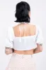 Crop Top Halter Manga Corta Globo sold by Shasa