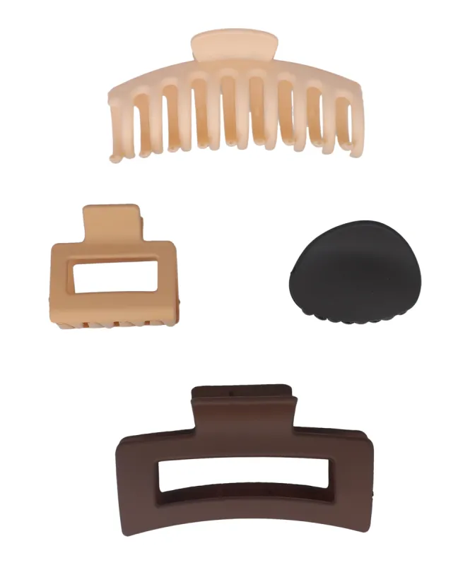 Set 4 piezas pinzas efecto mate sold by Shasa