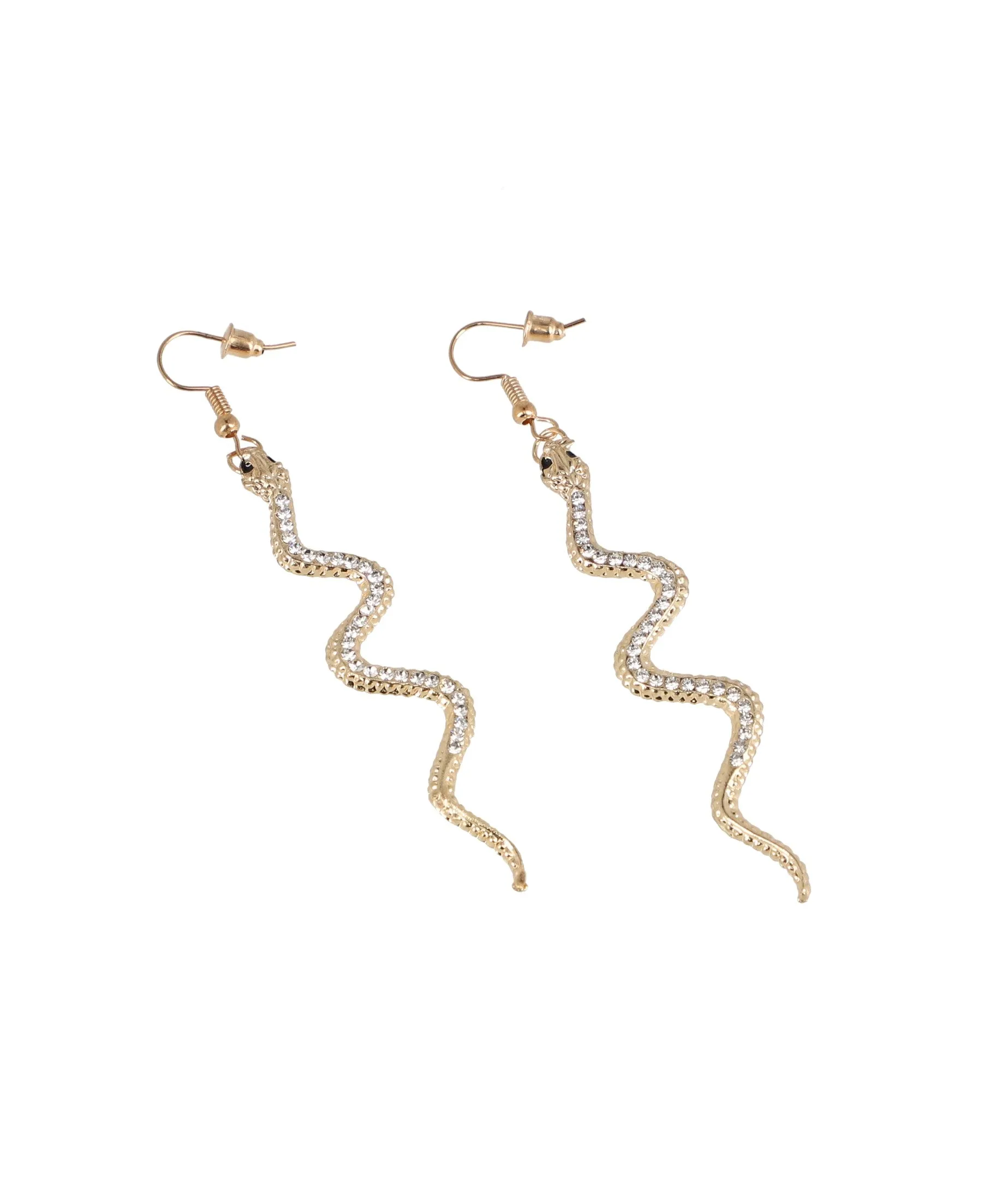 Aretes colgantes serpiente brillos sold by Shasa product image thumbnail 2