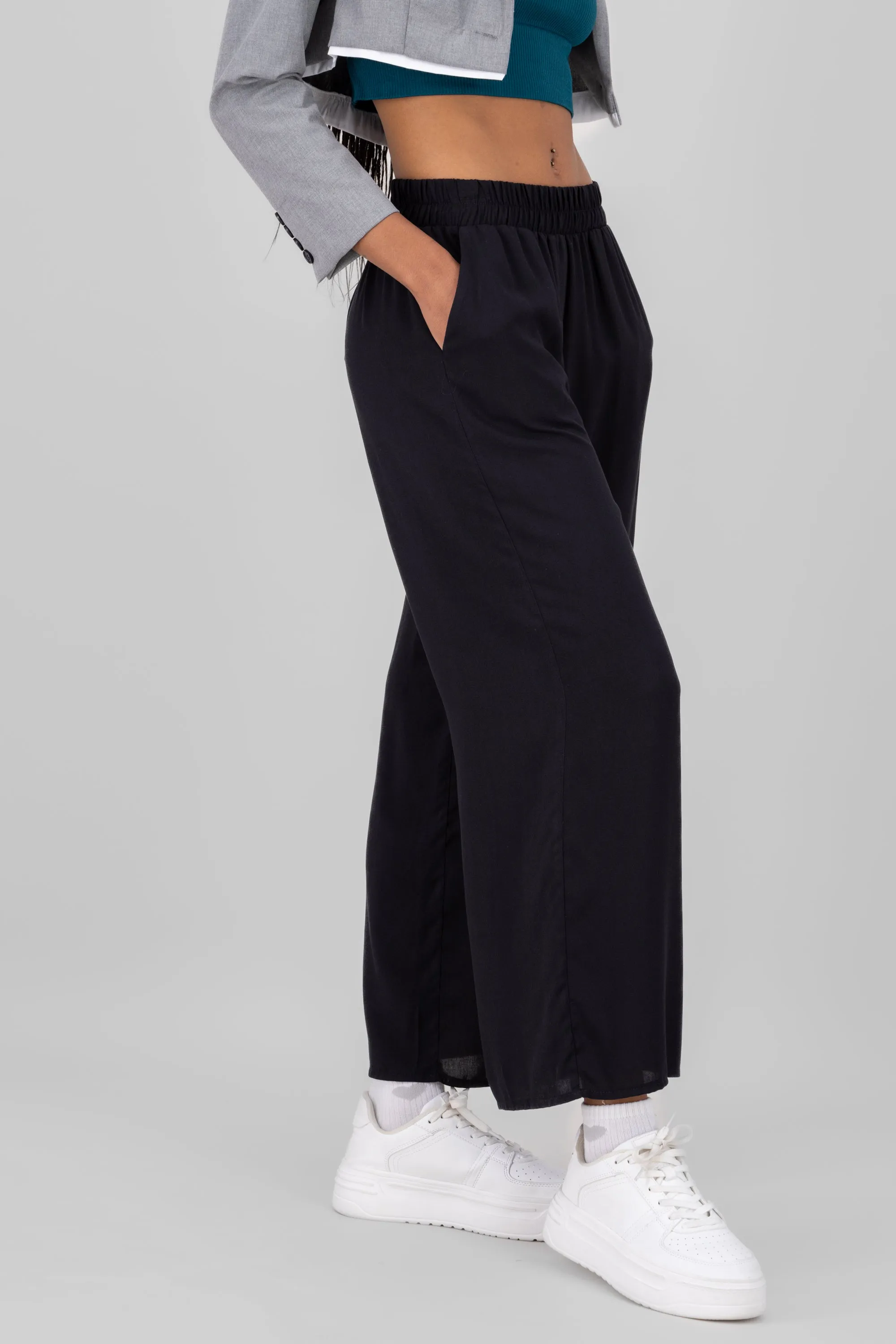 Pantalón Wide Leg Cintura Alta Fruncida sold by Shasa product image thumbnail 2