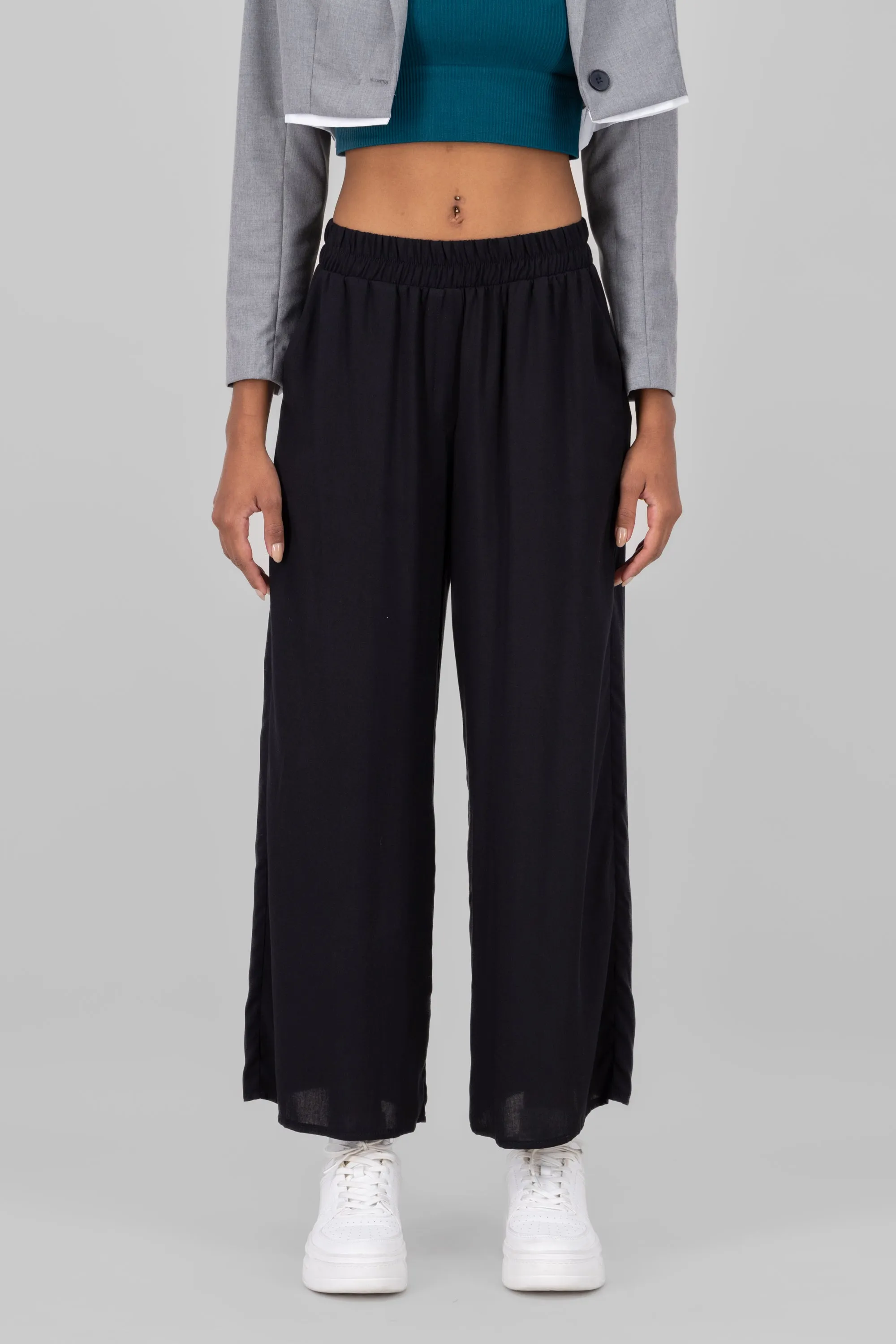 Pantalón Wide Leg Cintura Alta Fruncida sold by Shasa product image thumbnail 3