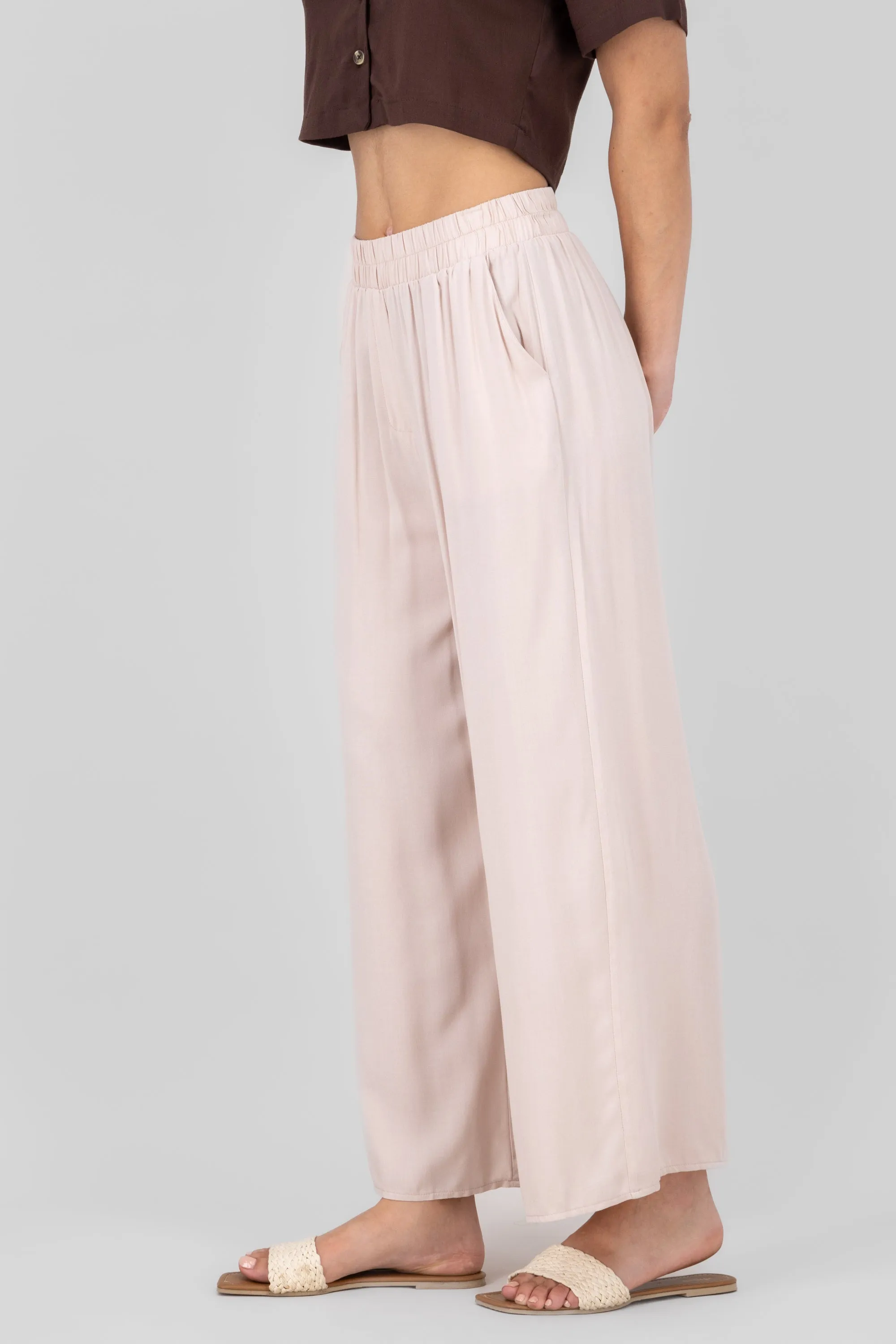 Pantalón Wide Leg Cintura Alta Fruncida sold by Shasa product image thumbnail 3