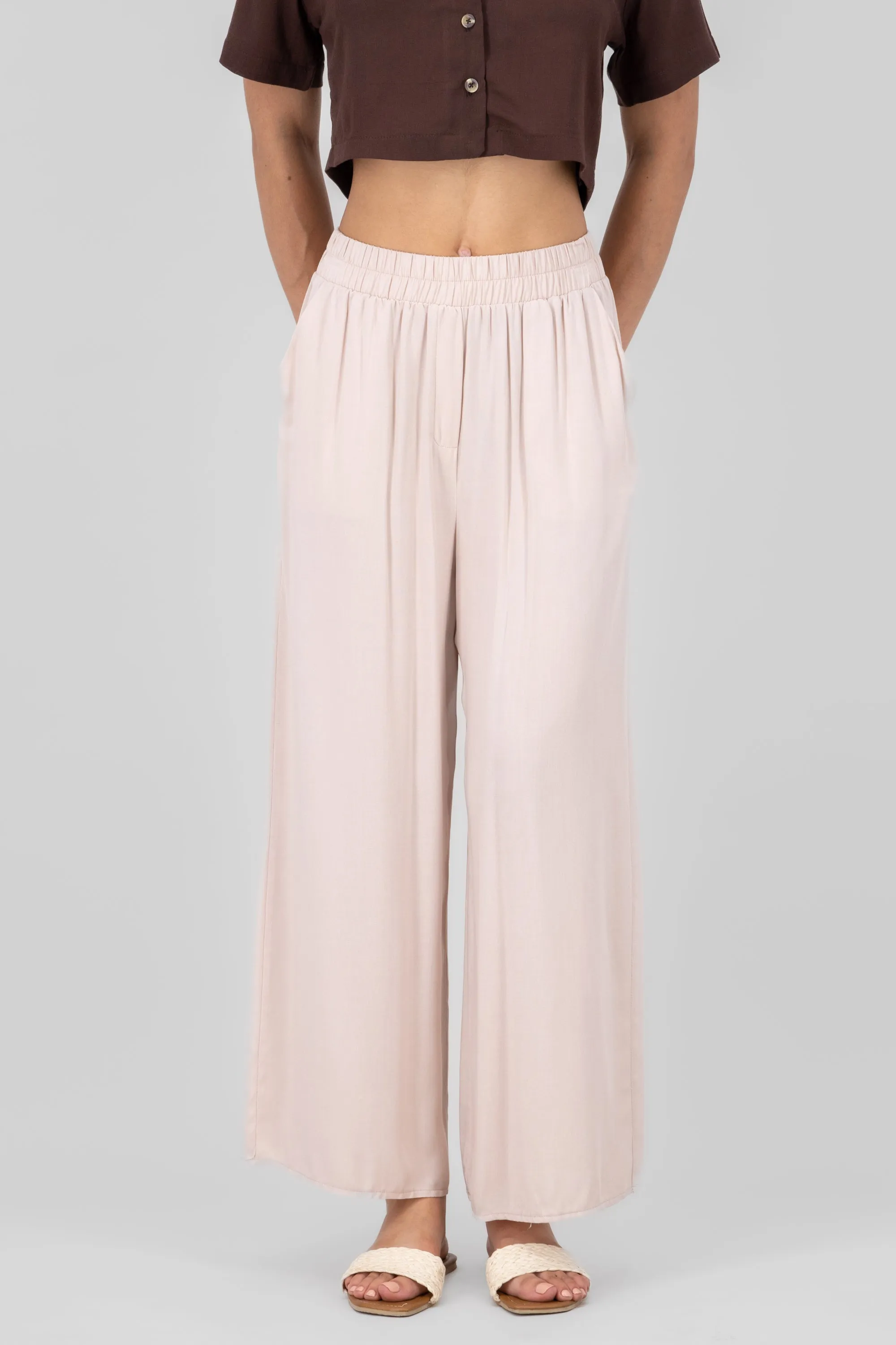 Pantalón Wide Leg Cintura Alta Fruncida sold by Shasa product image thumbnail 2