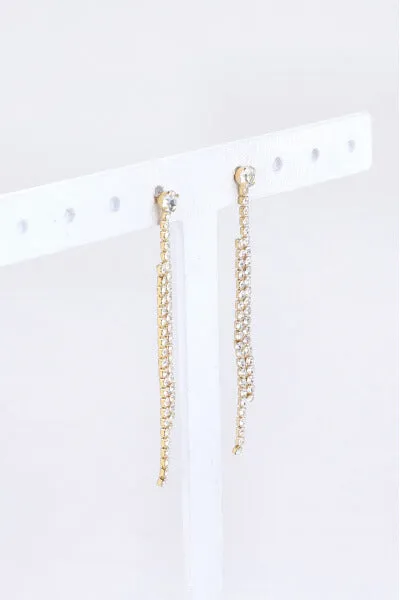 Par aretes largos brillos sold by Shasa product image thumbnail 3