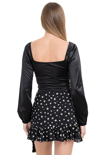 Blusa manga abullonada satín sold by Shasa product image thumbnail 4