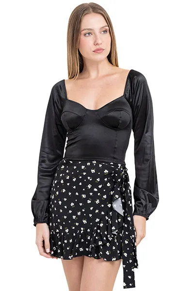 Blusa manga abullonada satín sold by Shasa product image thumbnail 2