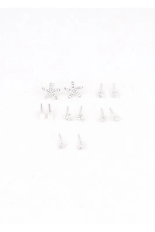 Set 6 pares aretes estrella sold by Shasa