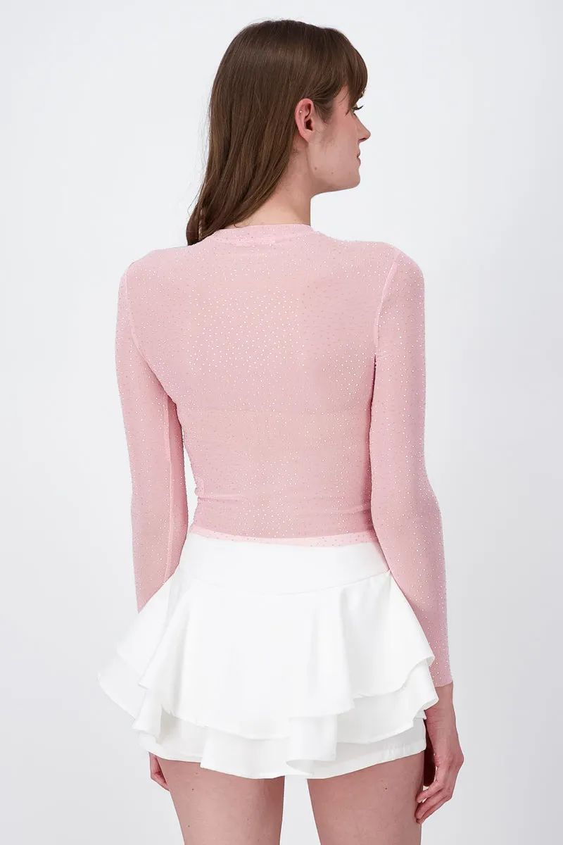 Top Mesh Manga Larga Brillos sold by Shasa product image thumbnail 4