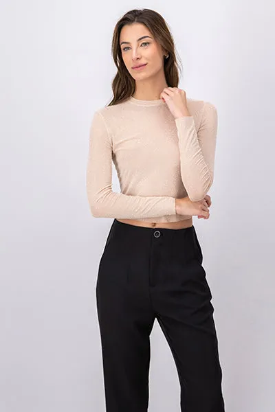 Top Mesh Manga Larga Brillos sold by Shasa product image thumbnail 5