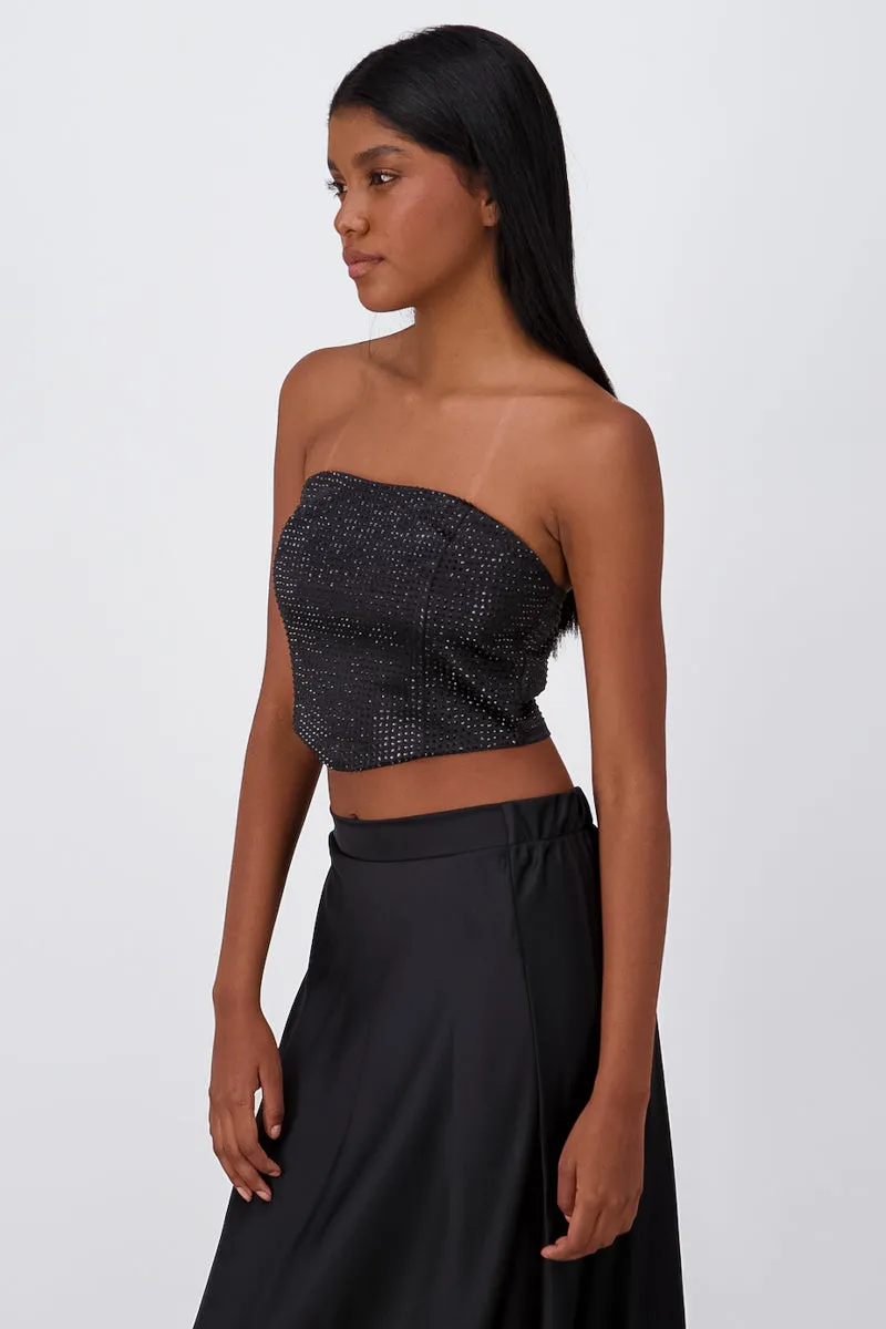 Top strapless con brillos sold by Shasa product image thumbnail 3