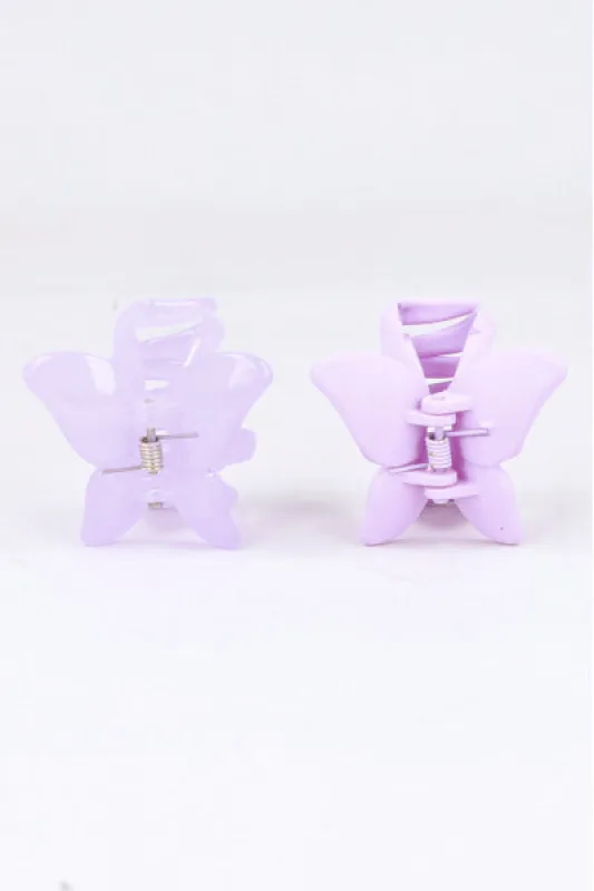 Set 2 pinzas mariposa mate sold by Shasa