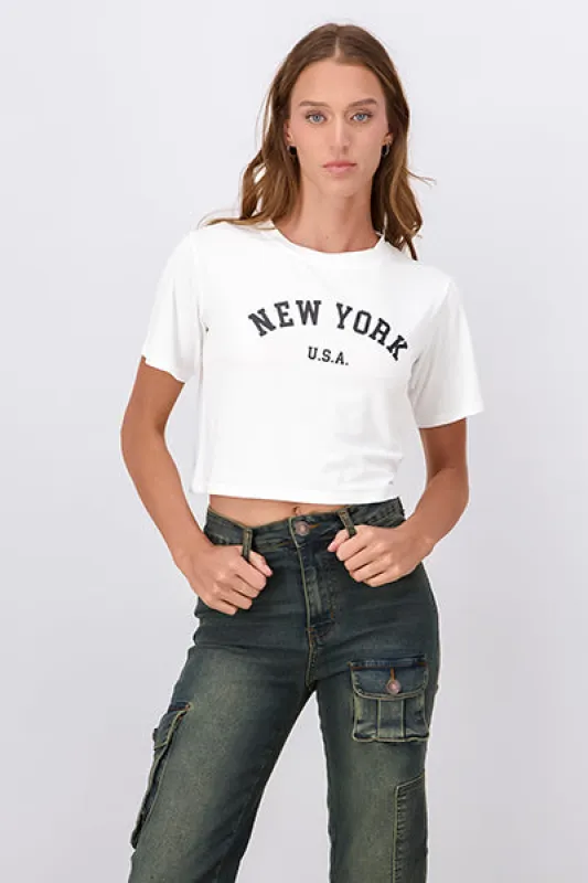 Playera Crop Nueva York sold by Shasa