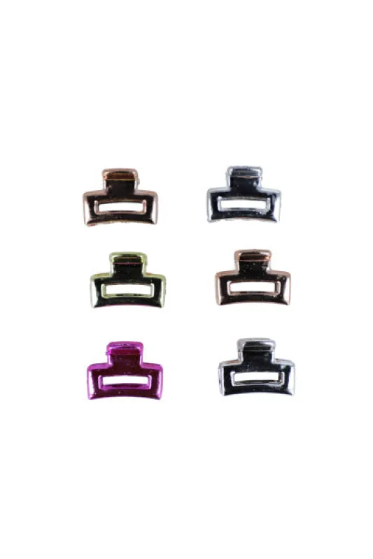 Set 6 pinzas metálicas multicolor sold by Shasa