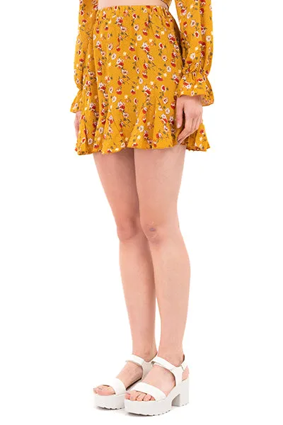 Falda mini estampado flores sold by Shasa product image thumbnail 3