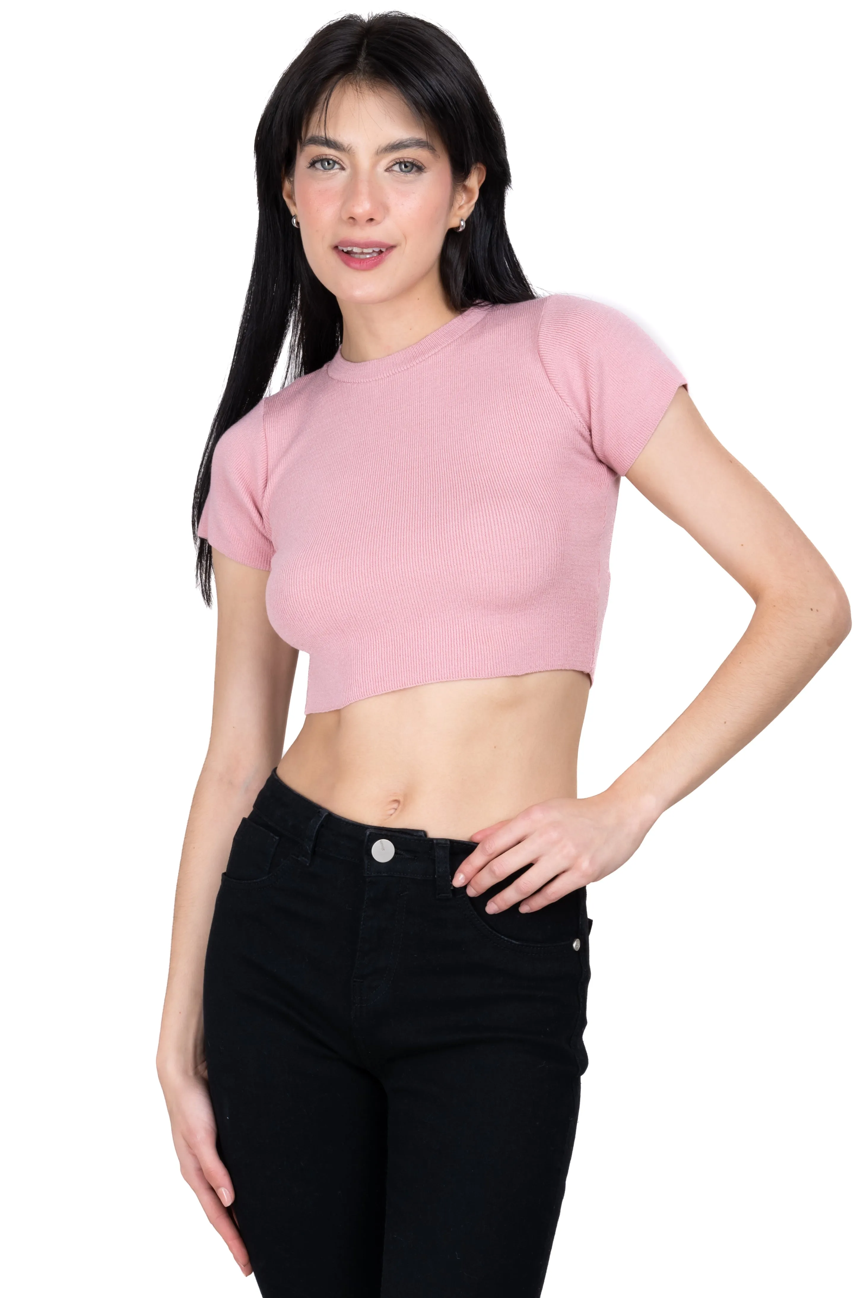 Top liso manga corta sold by Shasa