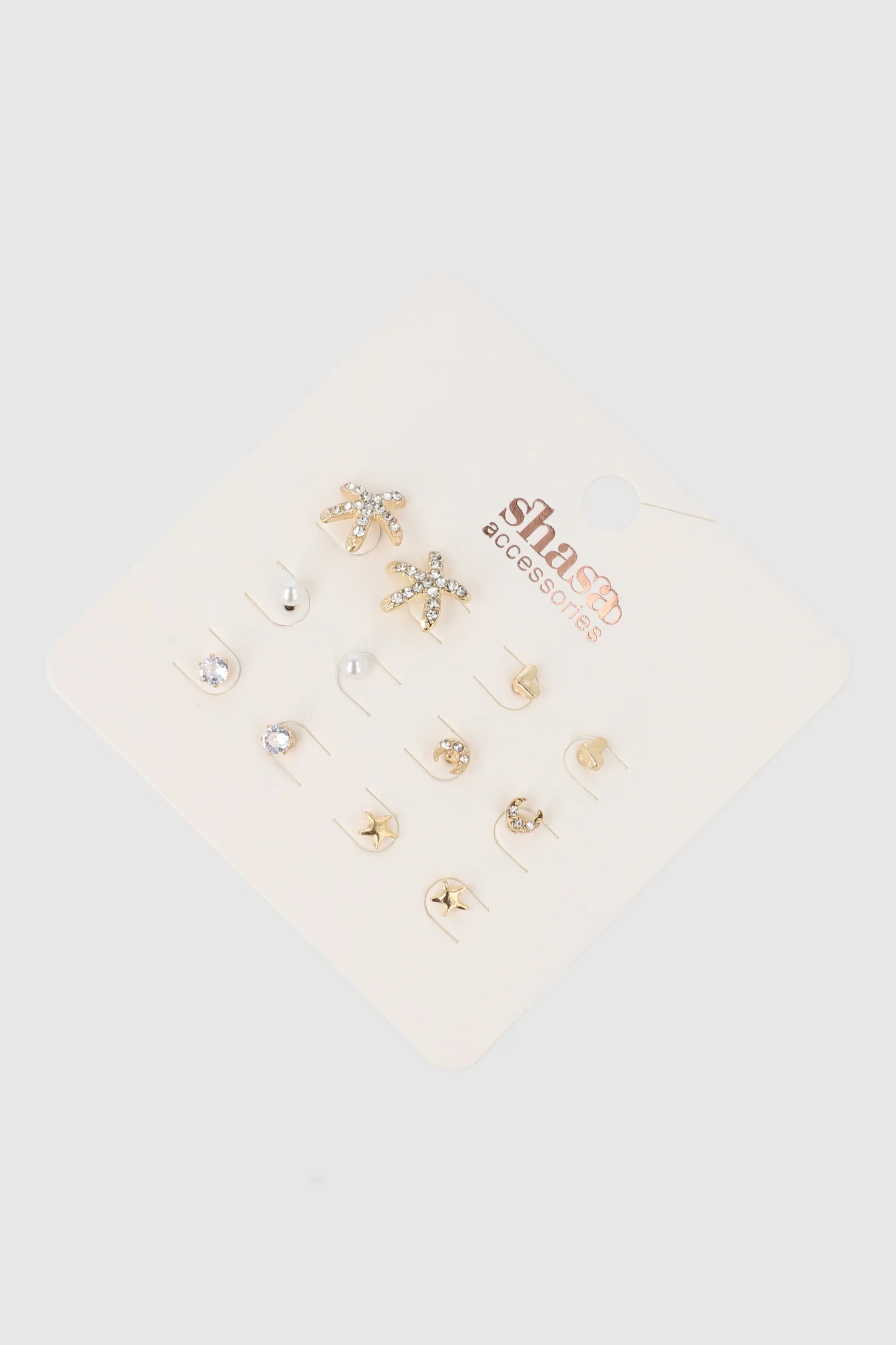 Set 6 Pares Aretes Studs sold by Shasa product image thumbnail 2