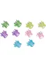 Set 10 pincitas florecitas glitter sold by Shasa
