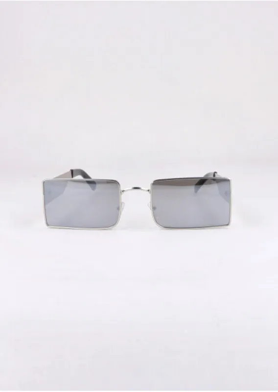 Lentes rectangulares metálicos sold by Shasa