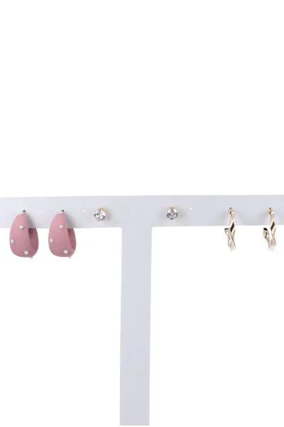 Set 3 arracadas perlas sold by Shasa