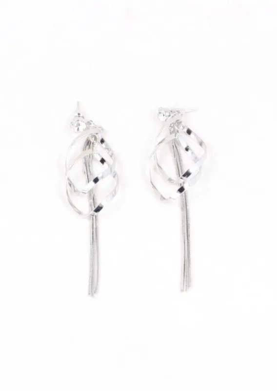 Aretes remolino brillos sold by Shasa