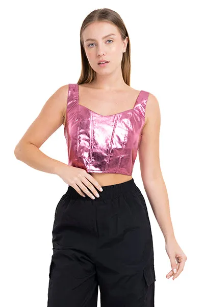 Top corset metálico tirantes sold by Shasa