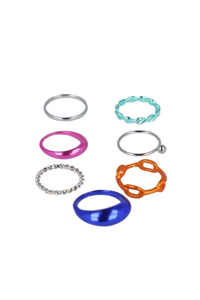 Set 7 anillos mix sold by Shasa product image thumbnail 2