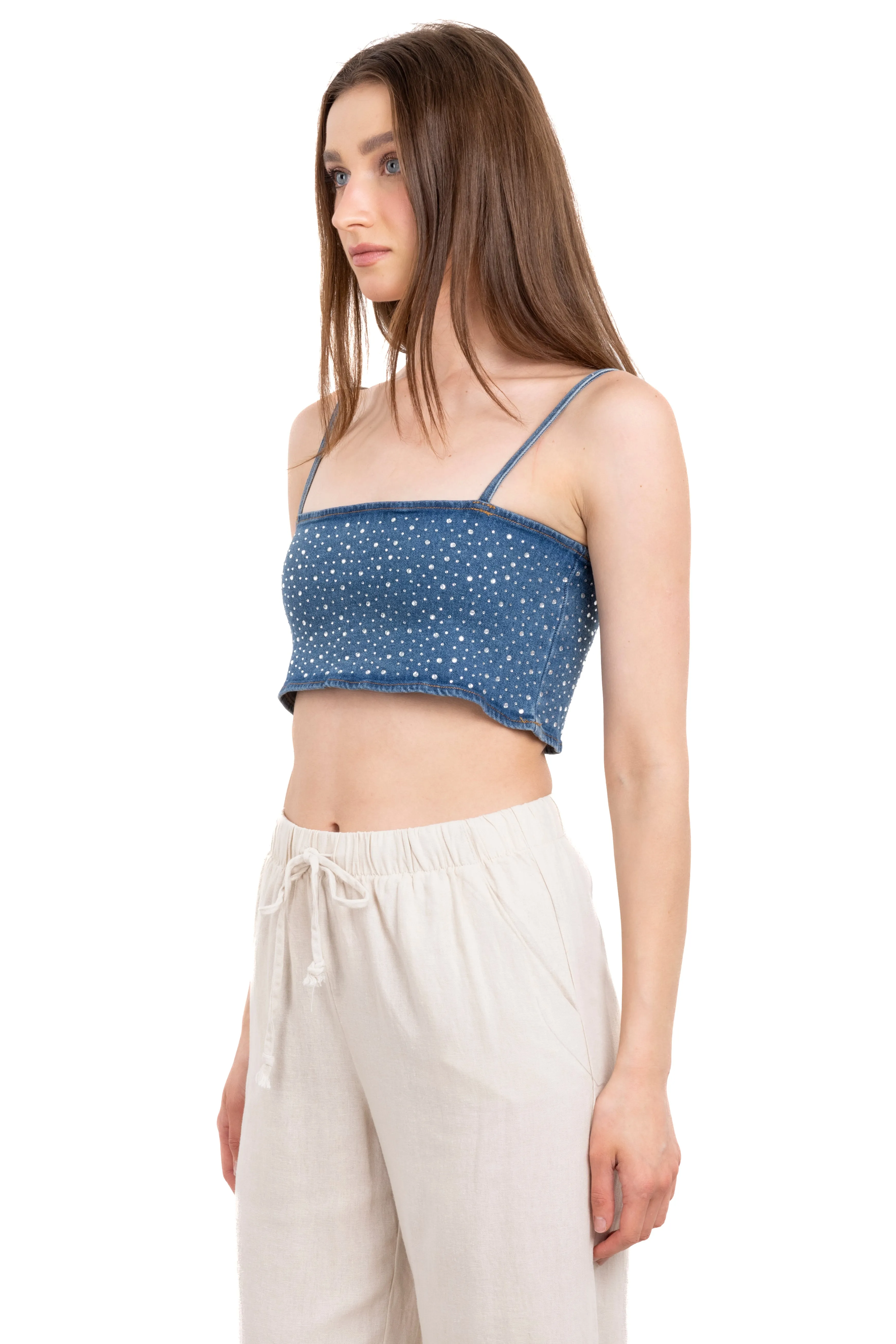 Top denim brillos sold by Shasa product image thumbnail 3