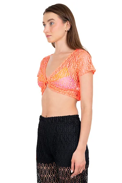 Top crop eyelet aro sold by Shasa product image thumbnail 3