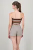 Top strapless mesh estampado sold by Shasa