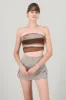 Top strapless mesh estampado sold by Shasa