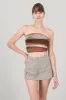 Top strapless mesh estampado sold by Shasa