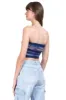 Top strapless mesh estampado sold by Shasa
