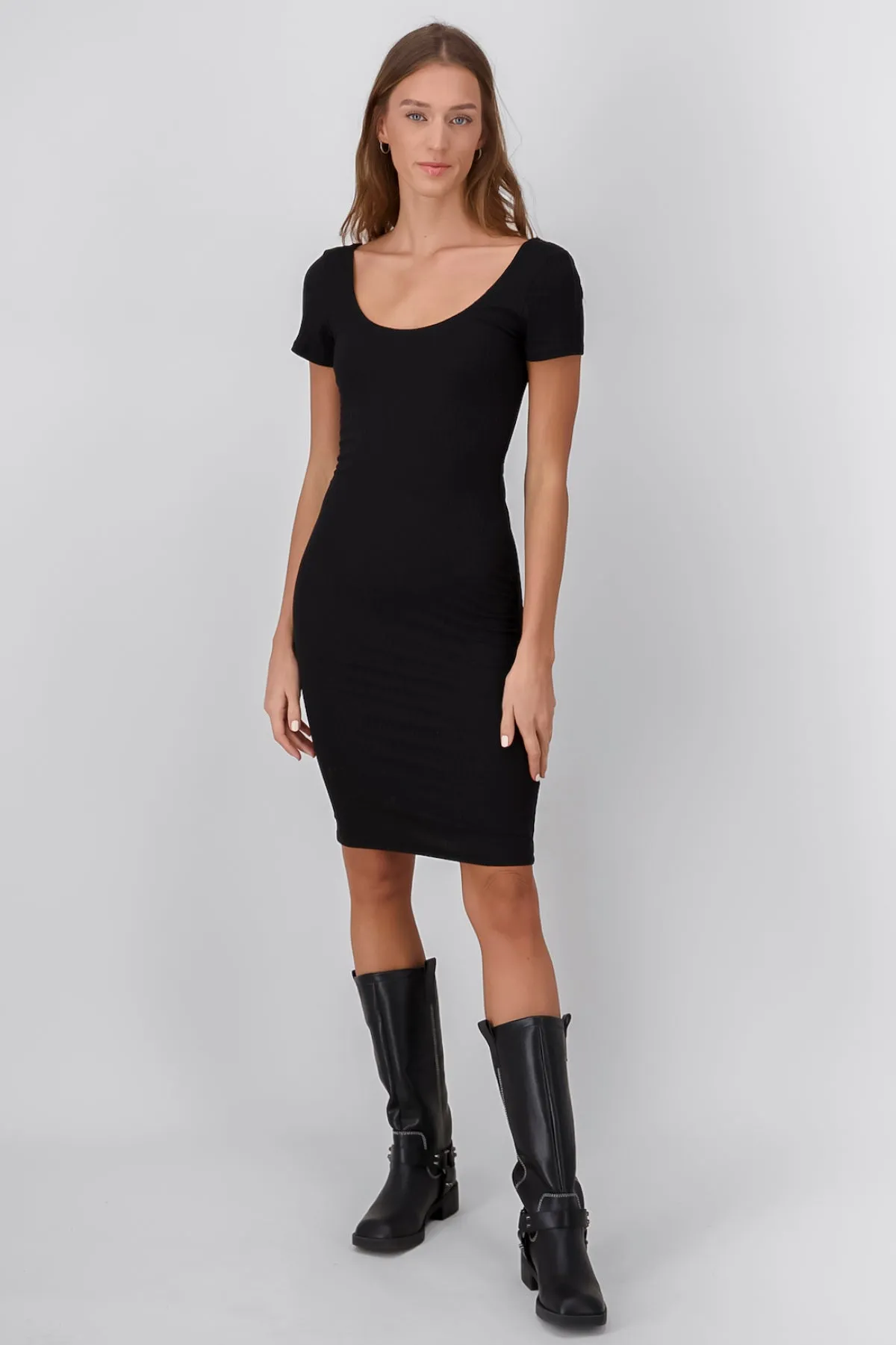 Vestido manga corta rib sold by Shasa product image thumbnail 2