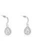 Aretes Óvalos Colgantes Con Cristales sold by Shasa
