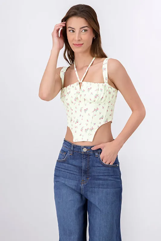 Top bustier flores mini sold by Shasa
