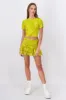 Falda mini mesh fruncida sold by Shasa