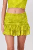 Falda mini mesh fruncida sold by Shasa