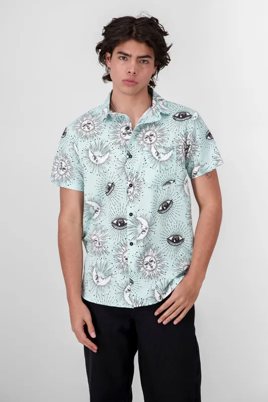 Camisa Manga Corta Lunas y Soles sold by Shasa