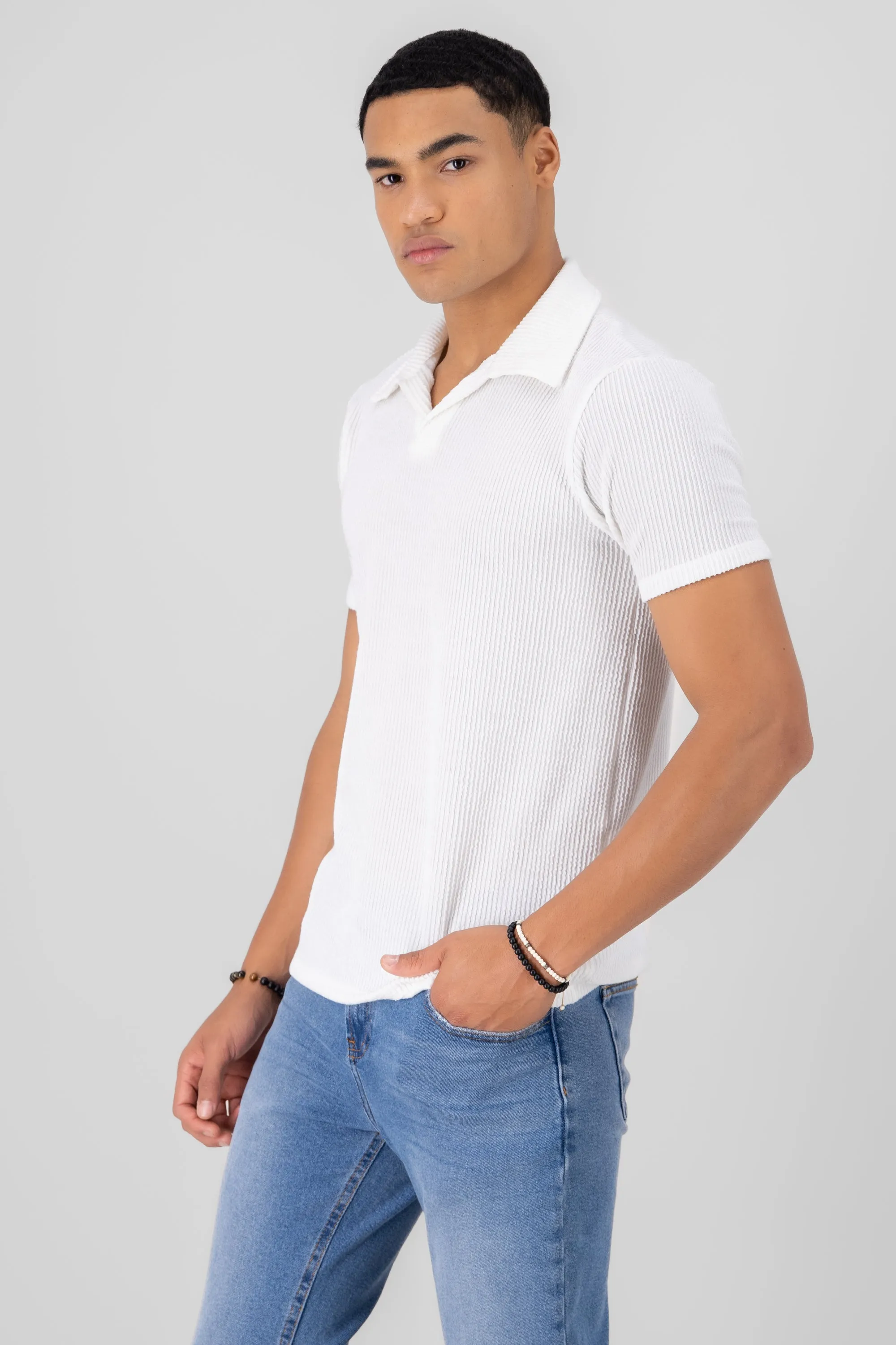 Playera cuello polo entretejida sold by Shasa product image thumbnail 2